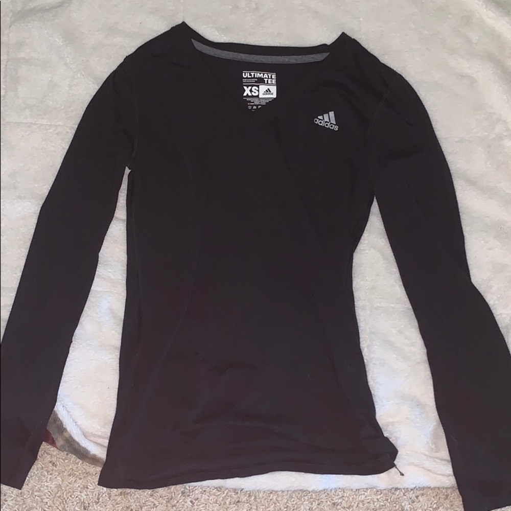 black adidas long sleeve T